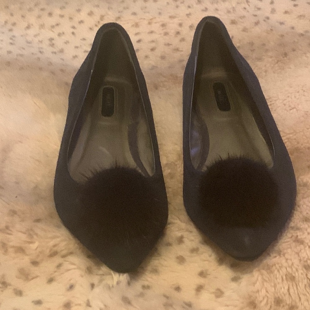 Navy blue flats